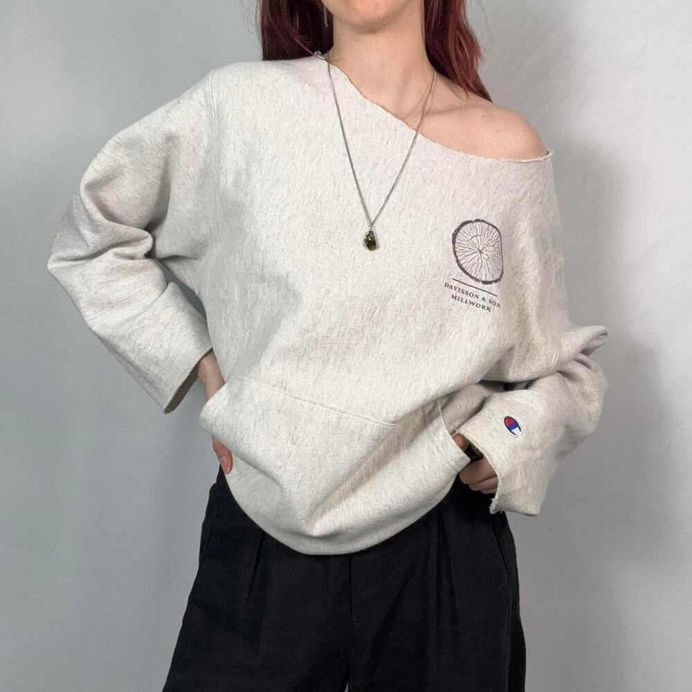 Off the shoulder sweatshirt